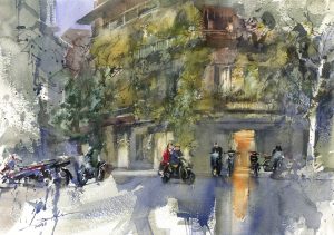 No1 Dinh Liet Vietnamese Watercolor Painting By Artist Minh Dam