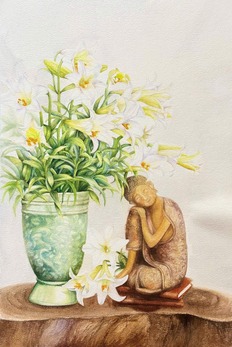 Tranquil Watercolor Painting By Artist Thanh Ha