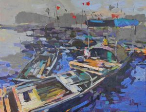 Erning in living, 60 x 80cm, Vietnam Art Paintings