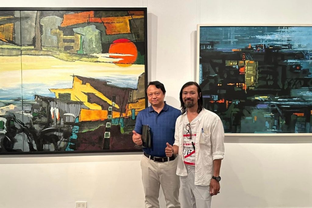 Henry Le and artist Đậu Quang Anh