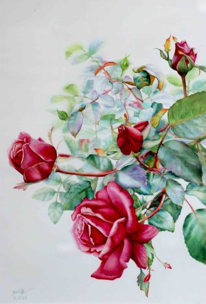 Blooming Essence - Watercolor Painting By Artist Thanh Ha