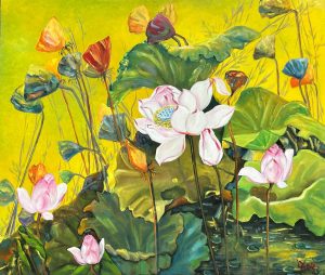 Bộ sưu tập tranh sơn dầu về hoa nghệ thuật của chúng tôi sẽ làm cho trái tim bạn thắm lại với những màu sắc tươi trẻ và trong sáng của các loài hoa khác nhau.