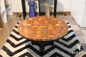 Lucky Coins Colored Pencil Coffee Table IV 2