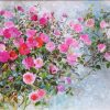 Roses III - Vietnamese Oil Paintings Flower by Artist An Dang