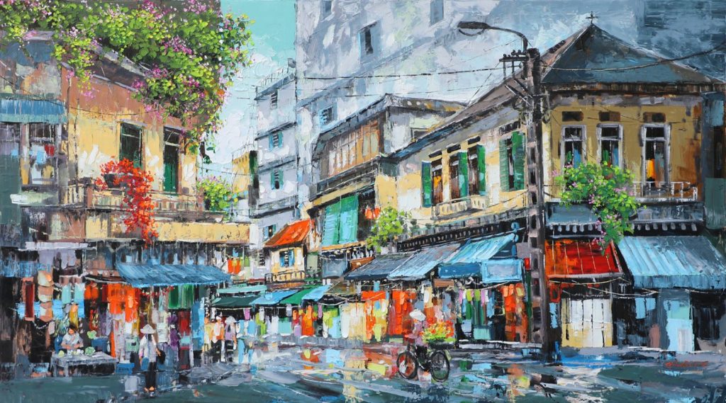 Season Transforming - Vietnamese Oil Painting by Artist Giap Van Tuan