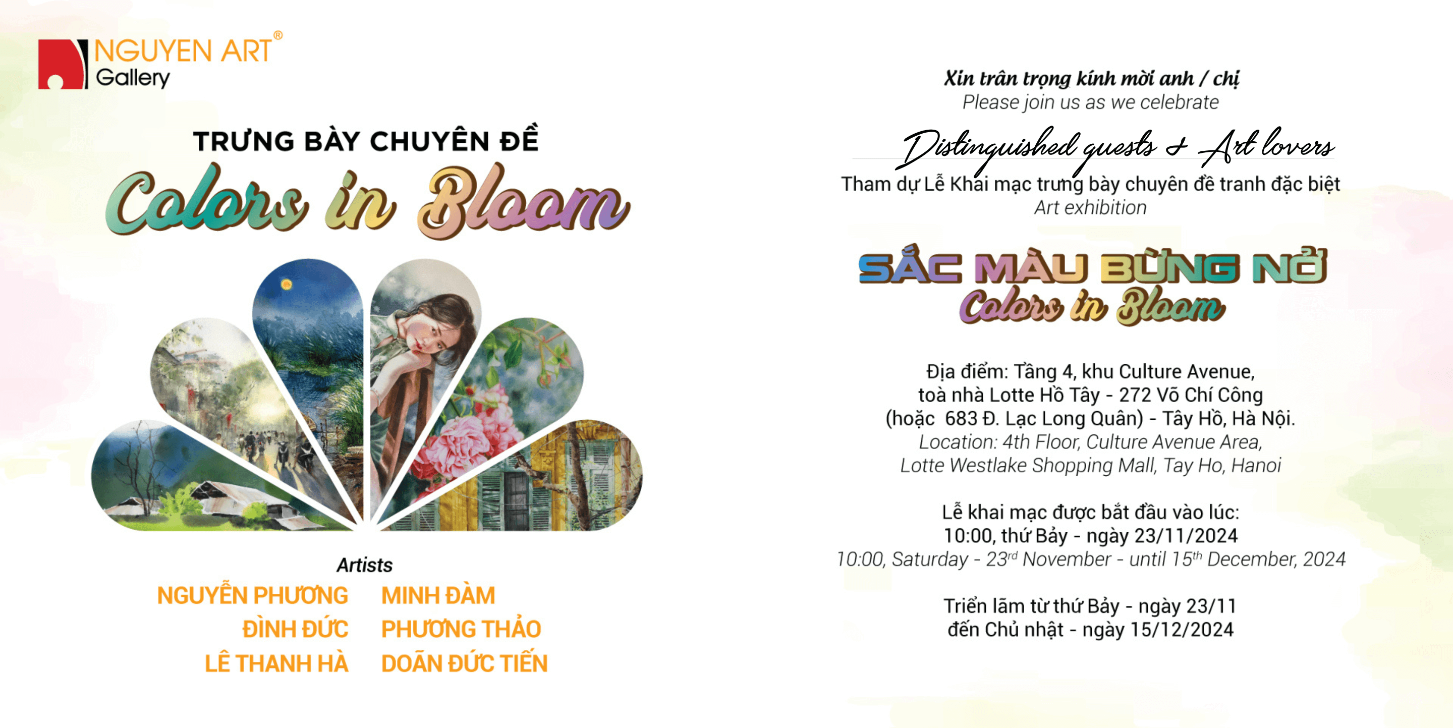 Art Exhibition "Colors in Bloom" Nguyen Art Gallery