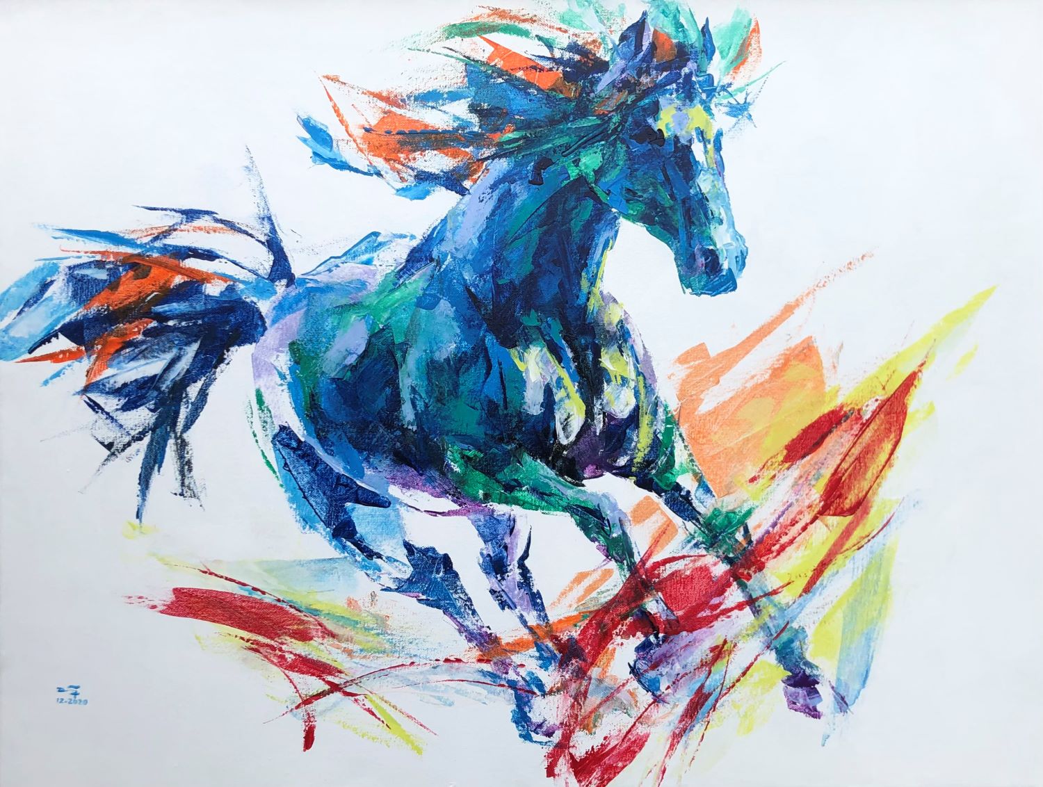 Tranh acrylic Wild Horse I của nghệ sĩ Mai Huy Dũng sẽ khiến bạn phải trầm trồ ngay từ cái nhìn đầu tiên. Chất lượng màu sắc và kỹ thuật vẽ tuyệt vời tạo nên bức tranh ấn tượng đầy màu sắc. Xem hình ảnh về tranh acrylic để cảm nhận sự tài hoa và tinh tế của nghệ thuật này.