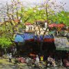 Dinh Tien Hoang Street I - Vietnamese Oil Paintings by Artist Pham Hoang Minh